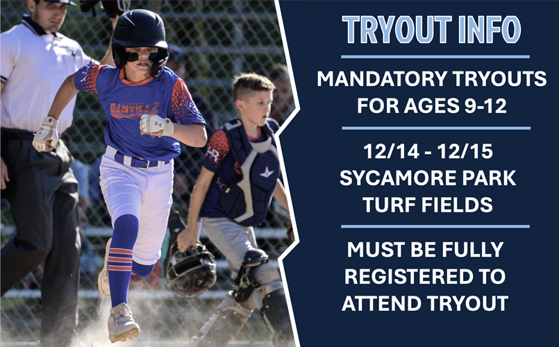 Tryouts for 2025 Season, Age Group Schedule to Come